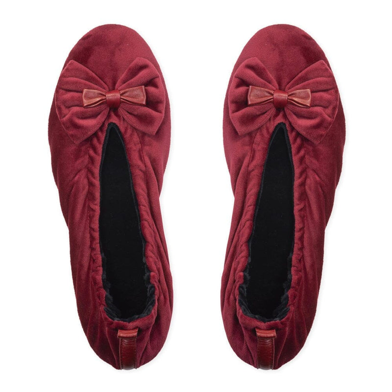 Ballerines d'intérieur en velours-CF0140 Ballerines d'interieur femme Glove Story Bordeaux S (35/36) 