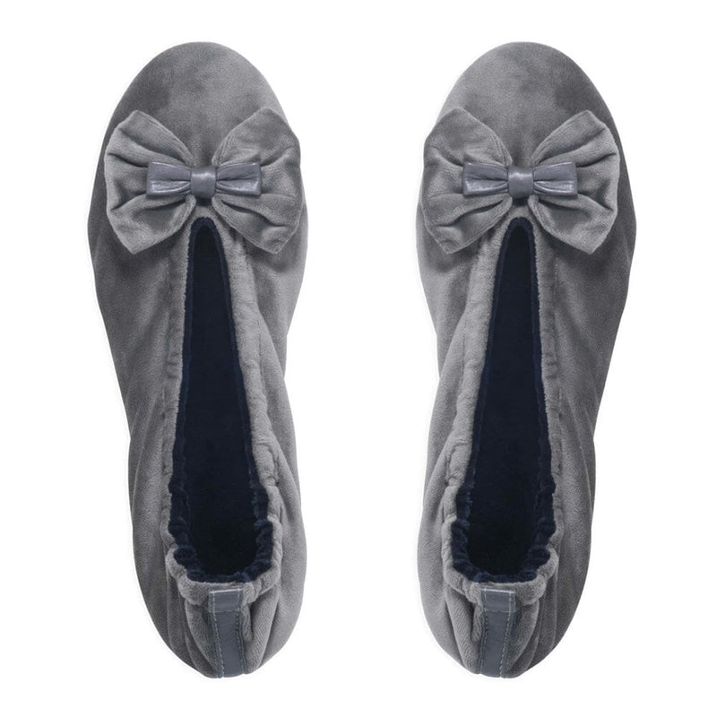 Ballerines d'intérieur en velours-CF0140 Ballerines d'interieur femme Glove Story Gris S (35/36) 