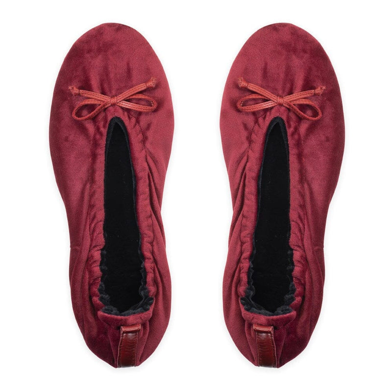 Ballerines d'intérieur en velours-CF0141 Ballerines d'interieur femme Glove Story Bordeaux S (35/36) 