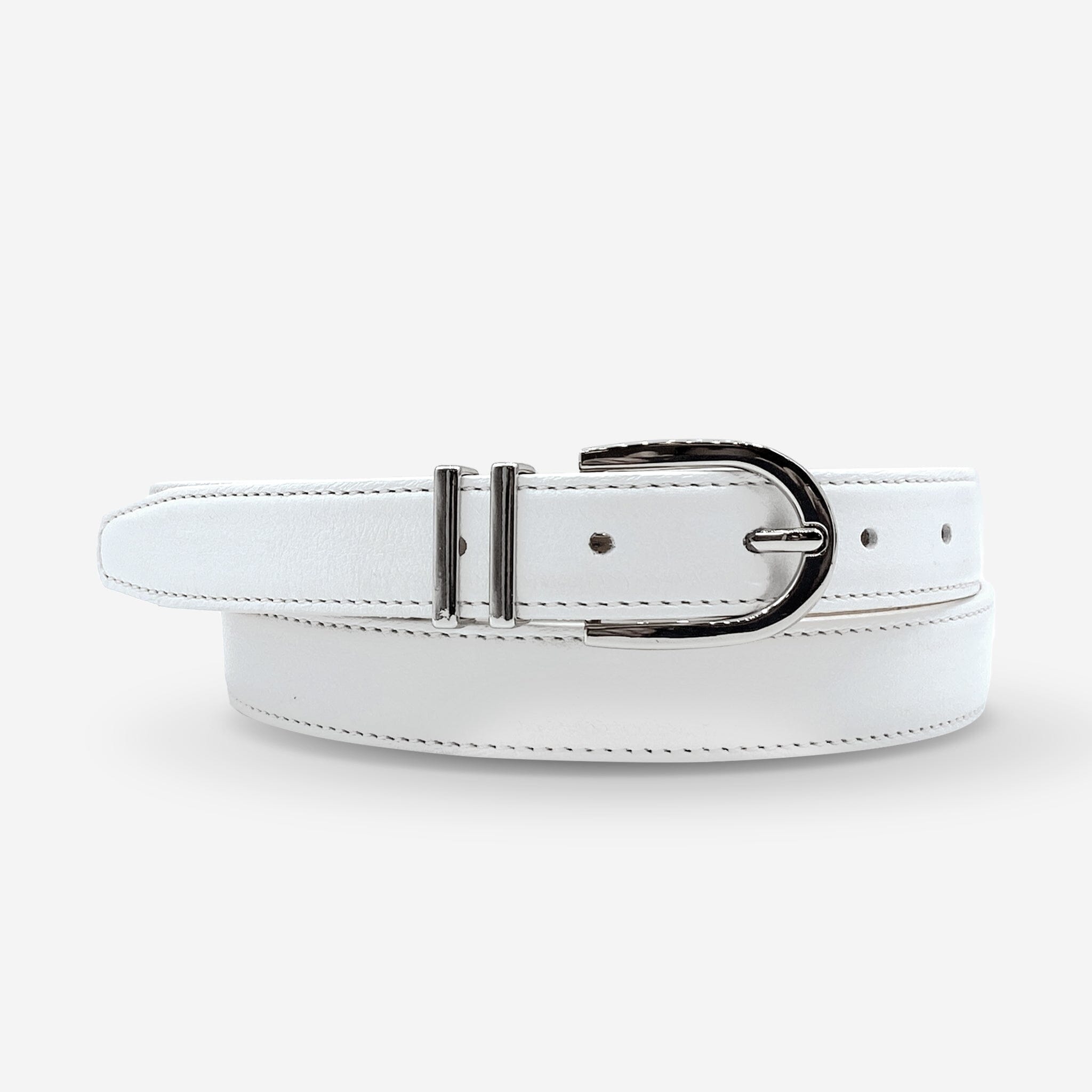 Ceinture cuir de vachette femme-Largeur 25mm-CTF008 Ceintures femme Glove Story BLANC 85/100 - 25 