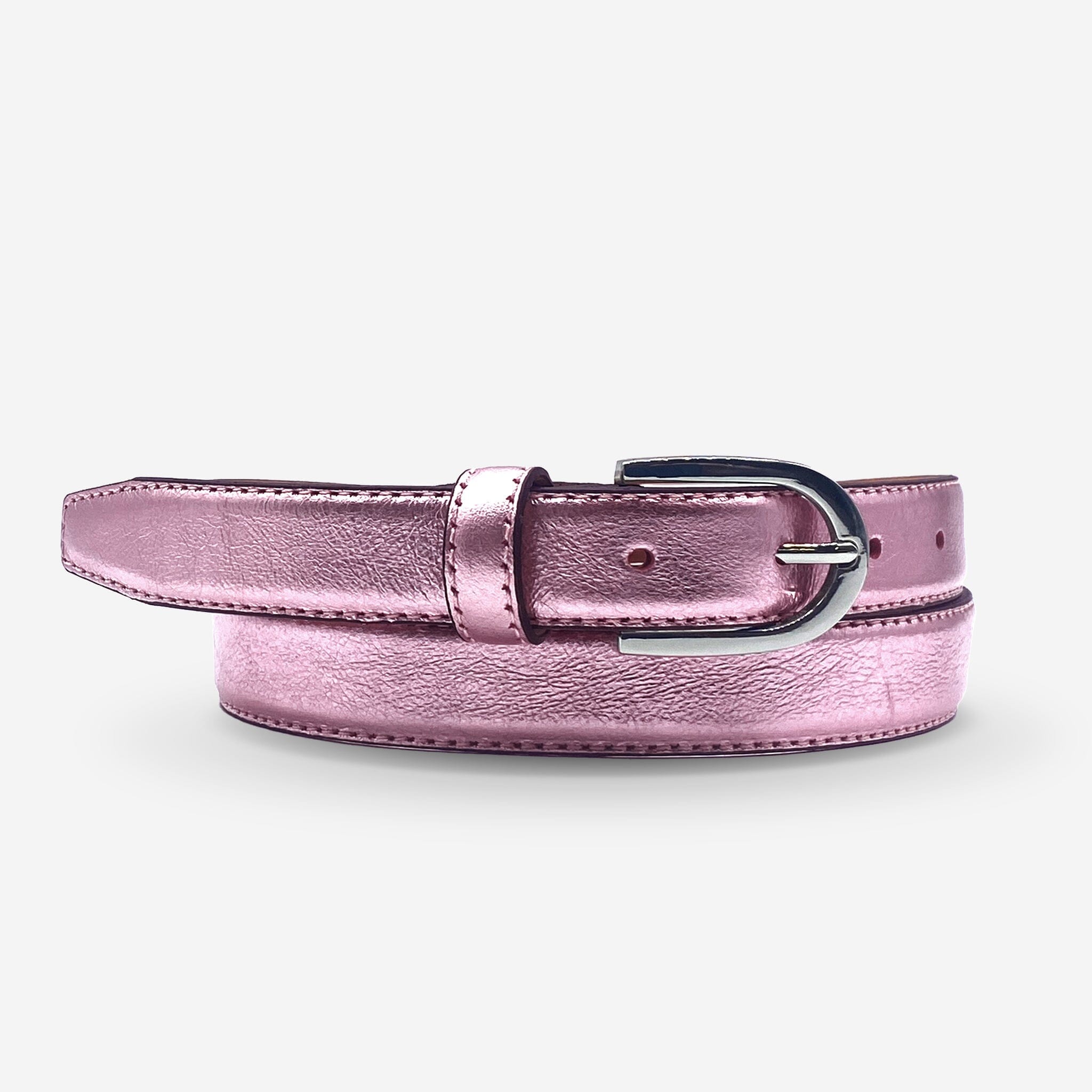 Ceinture cuir de vachette femme-Largeur 25mm-CTF019 Ceintures femme Glove Story ROSE 85/100 - 25 