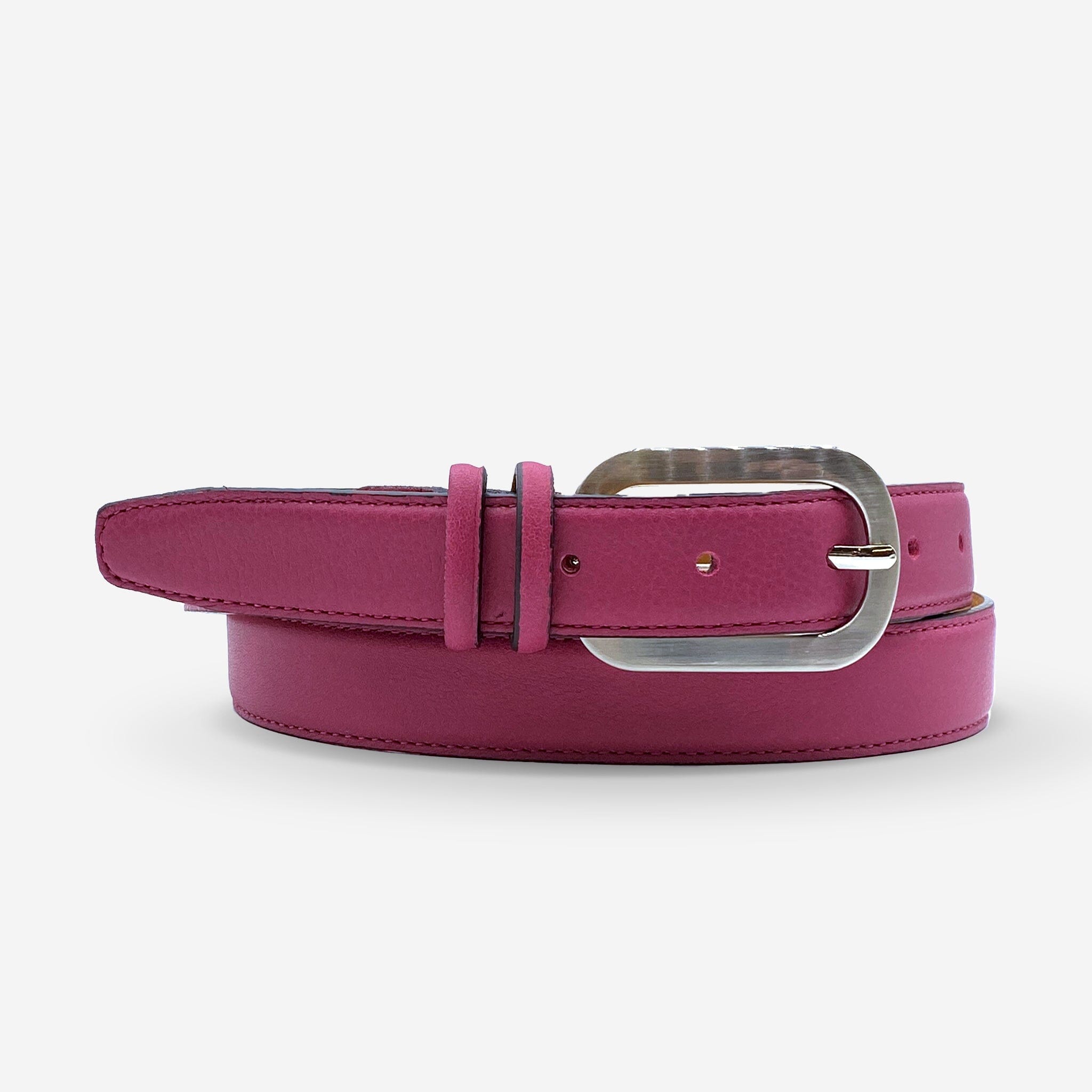 Ceinture cuir de vachette femme-Largeur 25mm-CTF037 Ceinture Glove Story FUSCHIA 85/100 - 20 