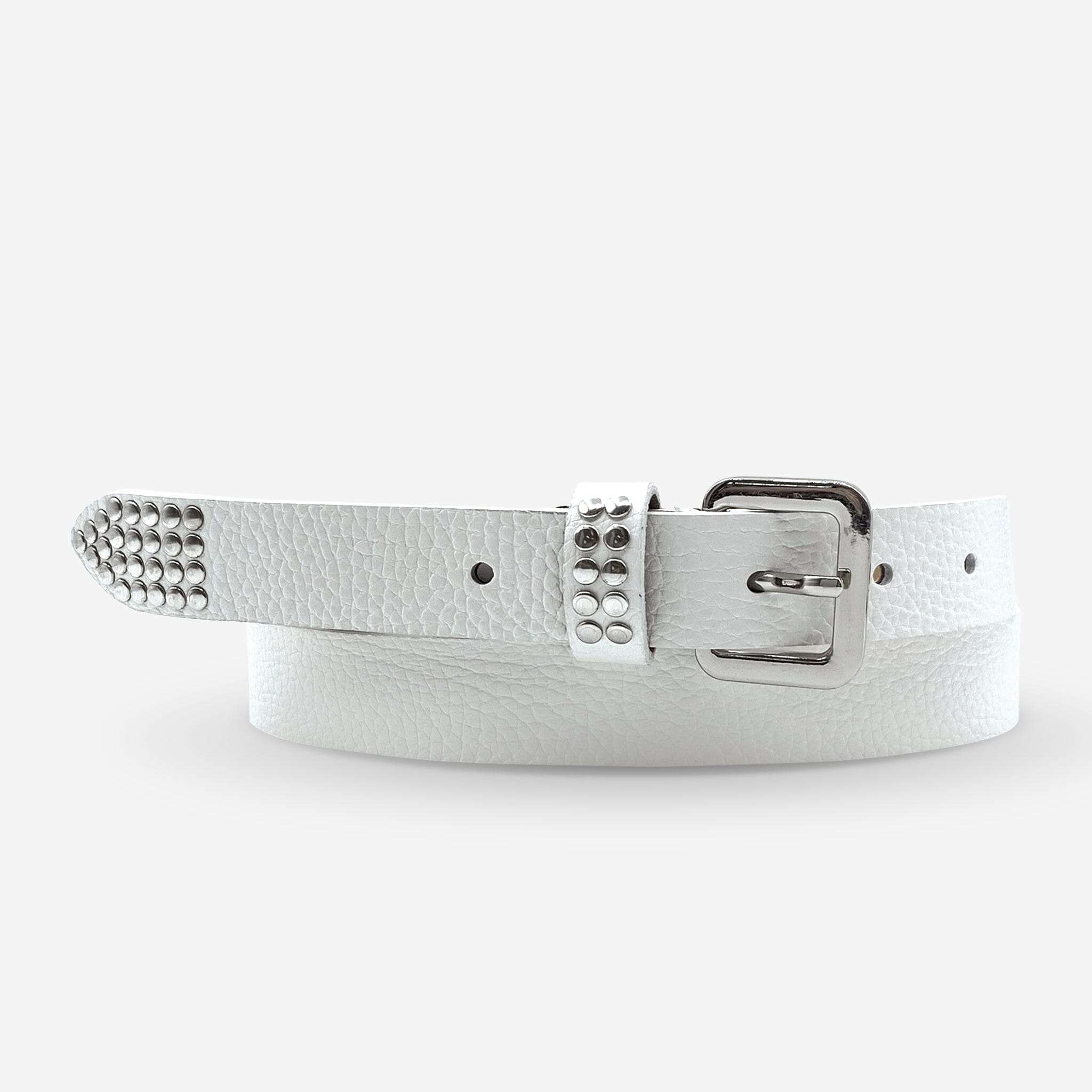 Ceinture cuir de vachette femme-Largeur 25mm-CTF041 Ceinture Glove Story BLANC 85/100 - 25 