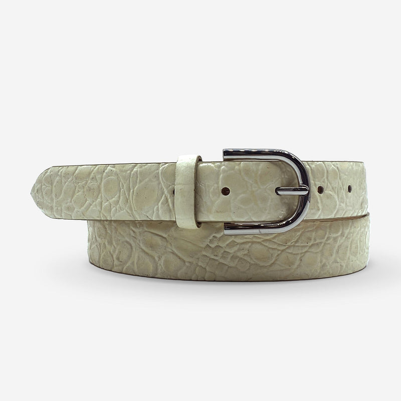 Ceinture cuir de vachette femme-Largeur 30mm-CTF033 Ceinture Glove Story BEIGE 90/105 - 30 