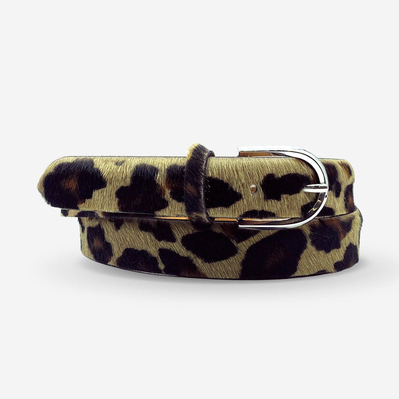 Ceinture cuir de vachette femme-Largeur 30mm-CTF035 Ceintures femme Glove Story LEOPARD CAPPUCCINO 85/100 - 35 