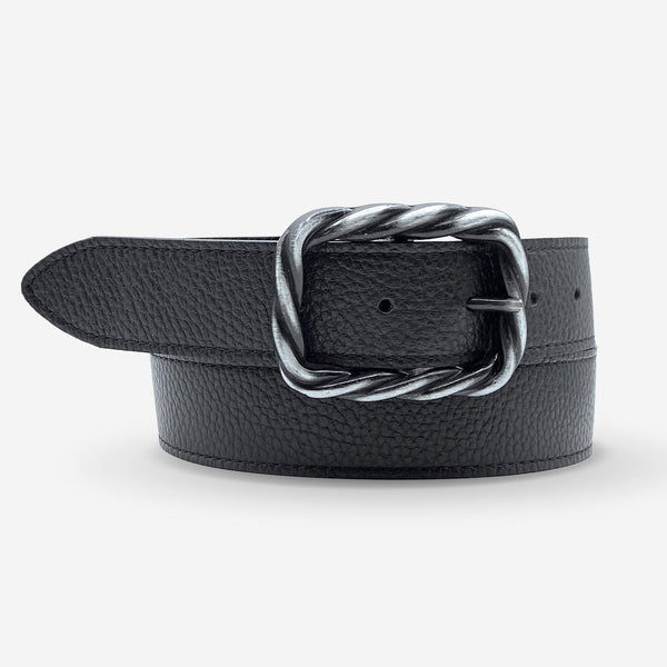 Ceinture cuir de vachette femme-Largeur 35mm-CTF042 Ceinture Glove Story NOIR 85/100 - 35 