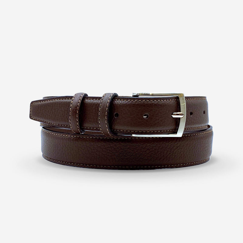 Ceinture cuir de vachette homme-Largeur 30mm-CT052 Ceintures homme Glove Story MARRON 95/110 - 30 