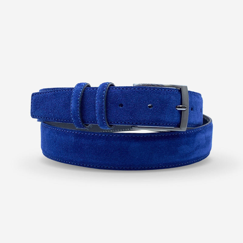 Ceinture cuir de vachette homme-Largeur 35mm-CT041 Ceintures homme Glove Story BLEU 100/115 - 35 