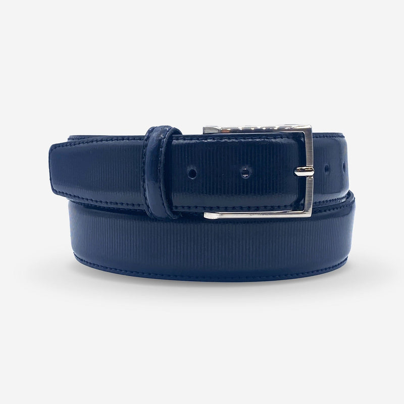 Ceinture cuir de vachette homme-Largeur 35mm-CT066 Ceinture Glove Story BLEU 100/115 - 35 