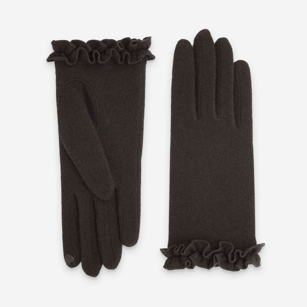 Gants 80% laine 20% nylon-Tactile-31090NF Gants laine femme Glove Story Choco TU 