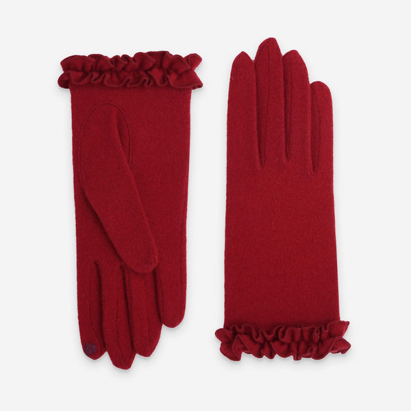 Gants 80% laine 20% nylon-Tactile-31090NF Gants laine femme Glove Story Rouge TU 