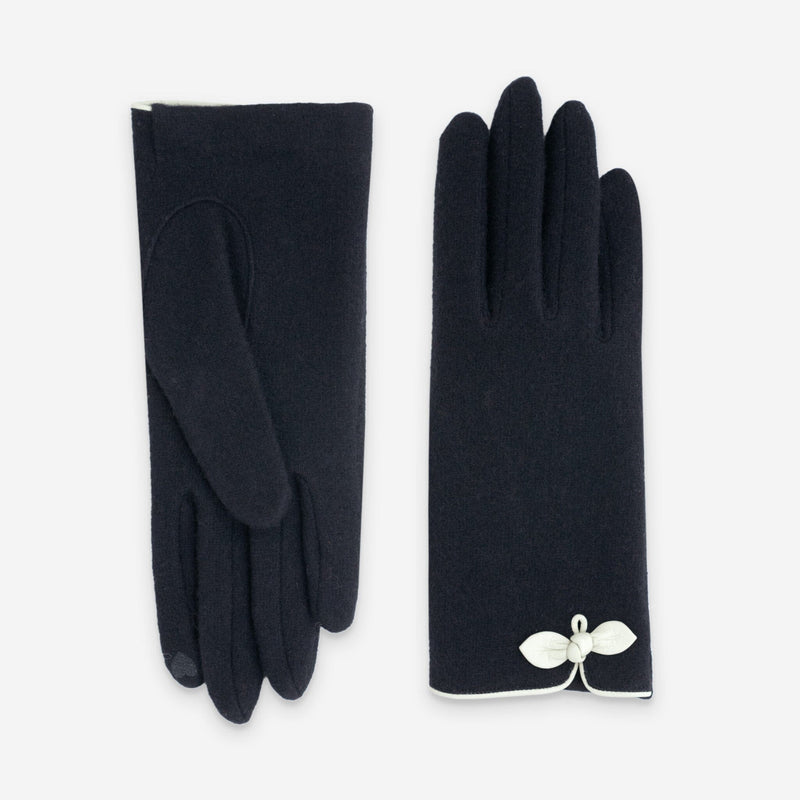 Gants 80% laine 20% nylon-Tactile-31091NF Gants laine femme Glove Story Noir/Blanc TU 