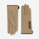 Gants 80% laine 20% nylon-Tactile-31119NF Gants laine femme Glove Story Camel TU 