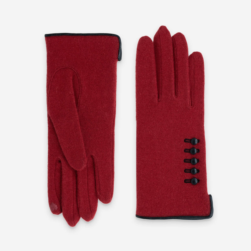 Gants 80% laine 20% nylon-Tactile-31119NF Gants laine femme Glove Story Rouge TU 