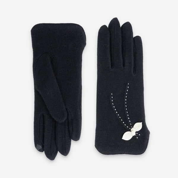 Gants 80% laine 20% nylon-Tactile-31131NF Gants laine femme Glove Story Noir TU 