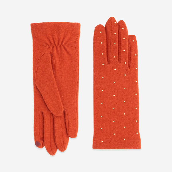 Gants 80% laine 20% nylon-Tactile-31137NF Gants laine femme Glove Story Orange TU 