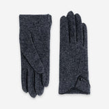 Gants 80% laine 20% nylon-Tactile-31165NF Gants laine femme Glove Story Gris/Noir TU 