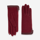 Gants 80% laine 20% nylon-Tactile-31166NF Gants laine femme Glove Story Bordeaux TU 