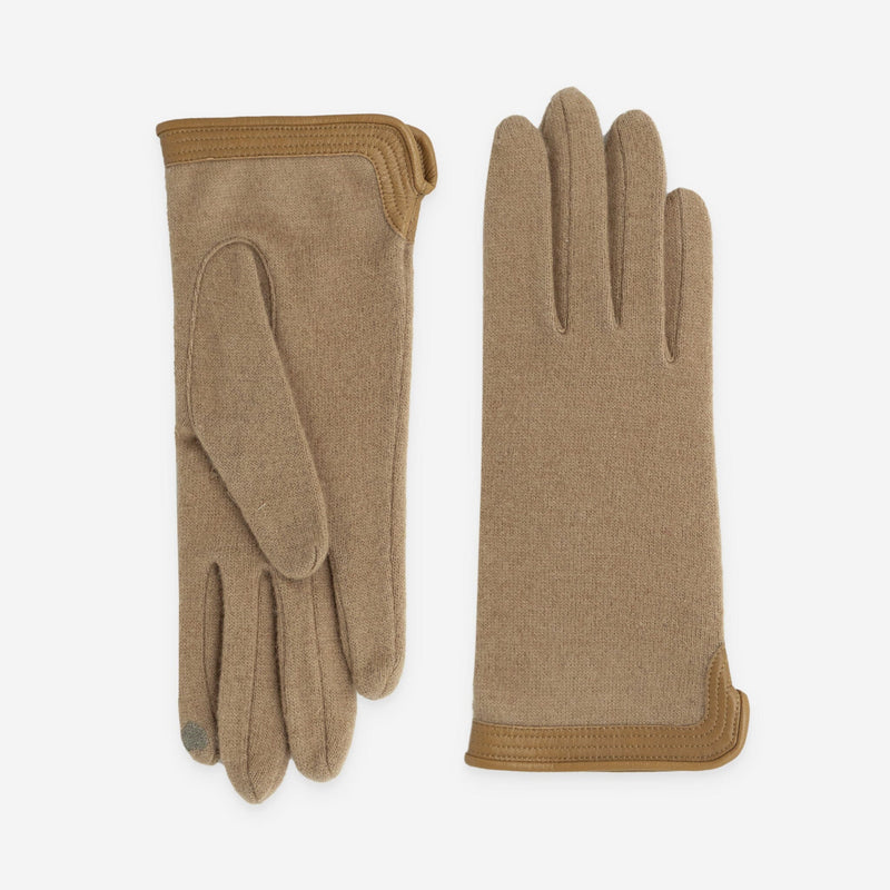 Gants 80% laine 20% nylon-Tactile-31166NF Gants laine femme Glove Story Camel TU 