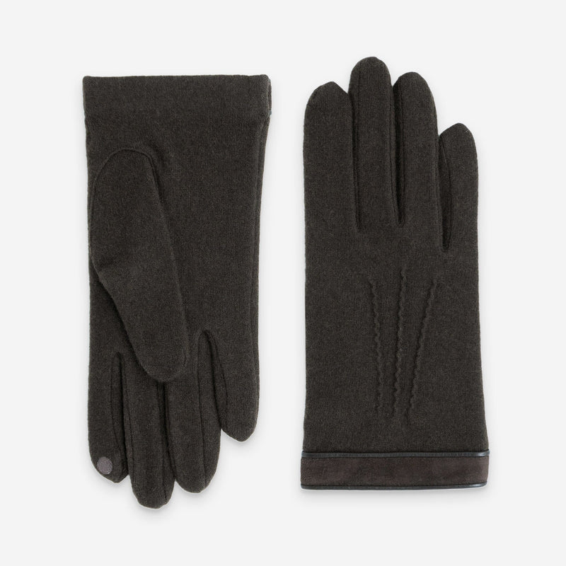 Gants 80% laine 20% nylon-Tactile-32008NF Gants laine homme Glove Story Choco TU 
