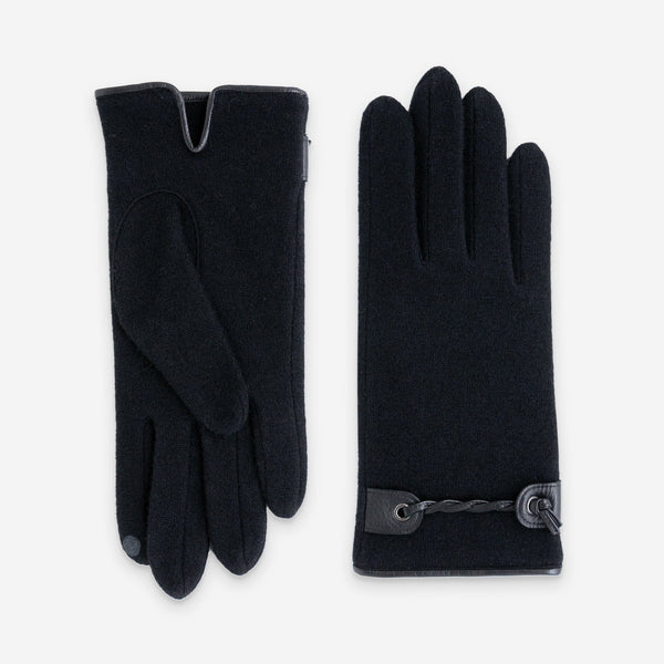 Gants 80% laine 20% nylon-Tactile-32009NF Gants laine homme Glove Story Noir TU 