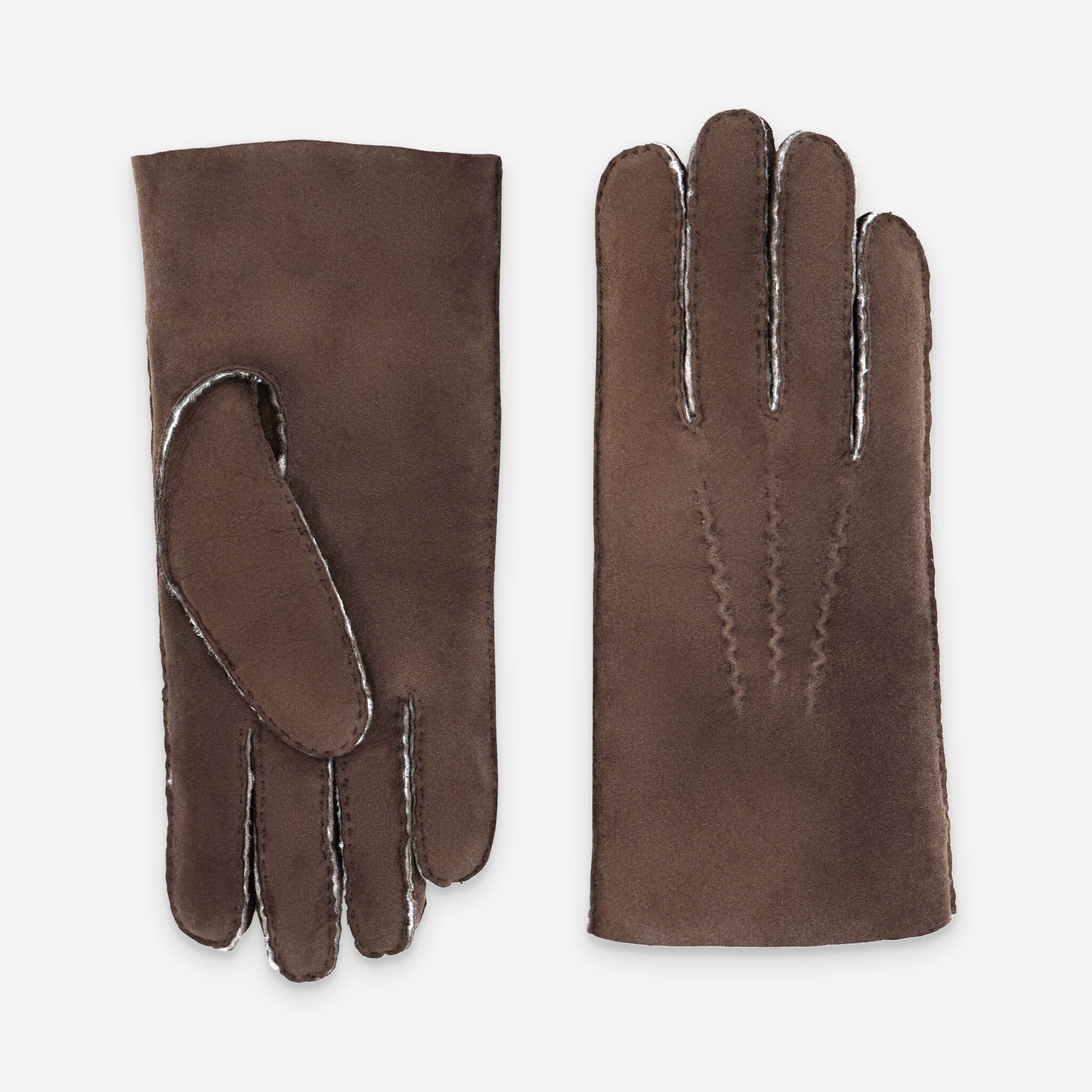 Gants cuir-100% curly-mouton retourné-22111CU Gants cuir homme prestige Glove Story Beaver 7.5 