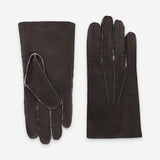 Gants cuir-100% curly-mouton retourné-22111CU Gants cuir homme prestige Glove Story Choco 7.5 