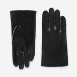 Gants cuir-100% curly-mouton retourné-22111CU Gants cuir homme prestige Glove Story Noir 7.5 