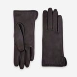 Gants cuir agneau-100% cachemire-21006CA Gant Glove Story Choco 6.5 