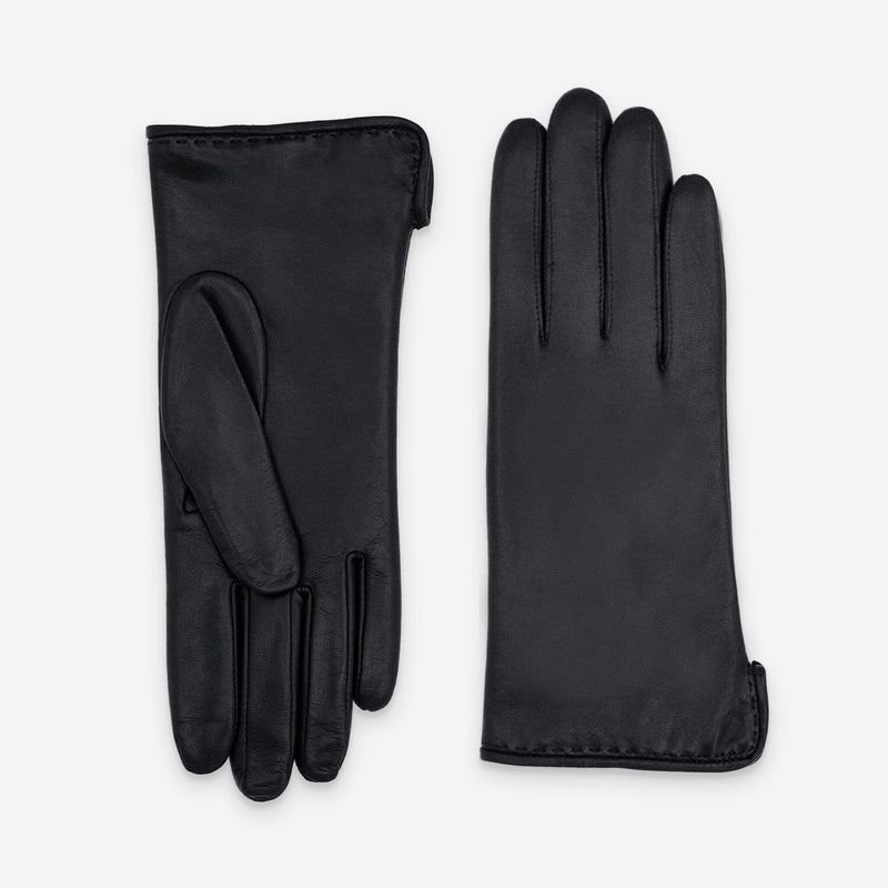 Gants cuir agneau-100% cachemire-21006CA Gant Glove Story Noir 6.5 