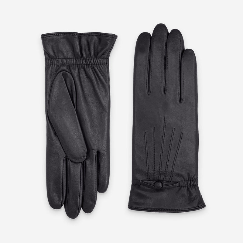 Gants cuir agneau-100% cachemire-21191CA Gant Glove Story Noir 6.5 