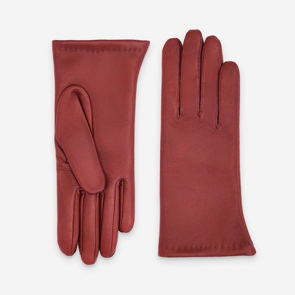 Gants cuir agneau-100% cachemire-21283CA Gant Glove Story Rouge 6.5 