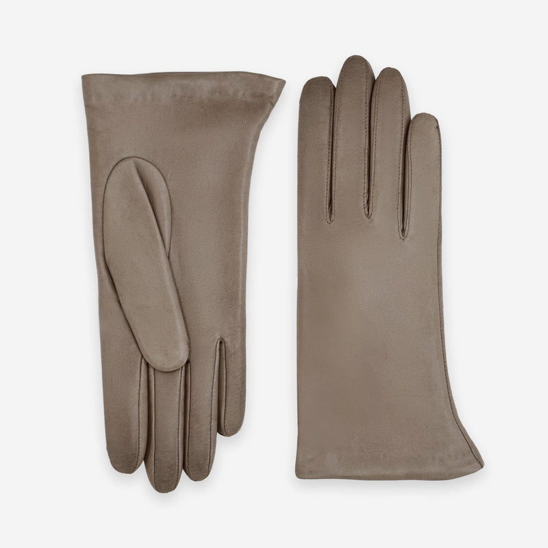 Gants cuir agneau-100% cachemire-21283CA Gants cuir femme prestige Glove Story Stone 6.5 