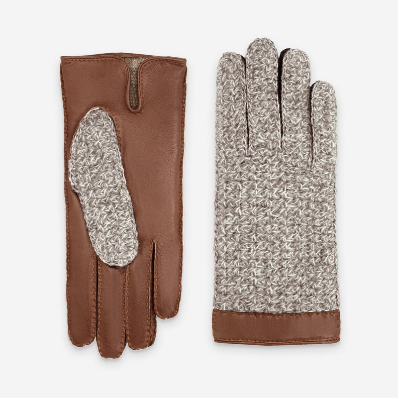 Gants cuir agneau-100% cachemire-21544CA Gants cuir femme prestige Glove Story Cork 6.5 