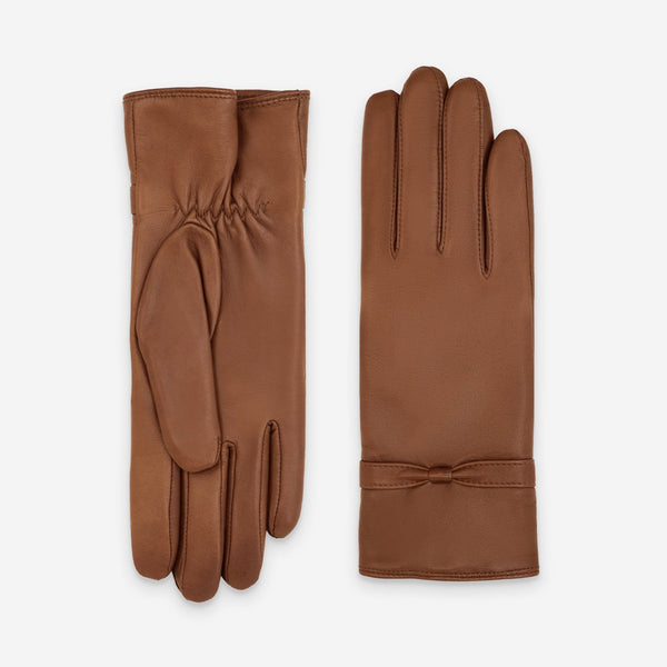 Gants cuir agneau-100% cachemire-21555CA Gants cuir femme prestige Glove Story Cork 6.5 