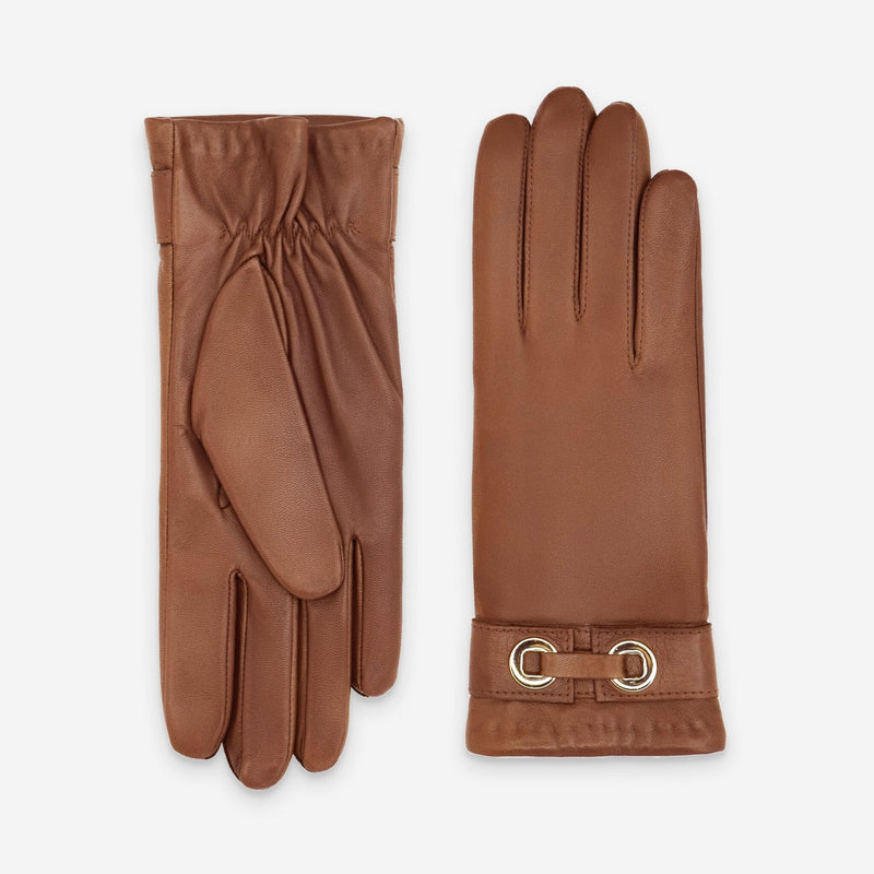 Gants cuir agneau-100% cachemire-21556CA Gants cuir femme prestige Glove Story Cork 6.5 