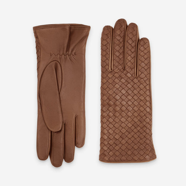 Gants cuir agneau-100% cachemire-21595CA Gants cuir femme prestige Glove Story Cork 6.5 