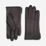 Gants cuir agneau-100% cachemire- 22107CA Gants cuir homme prestige Glove Story Choco 7.5 