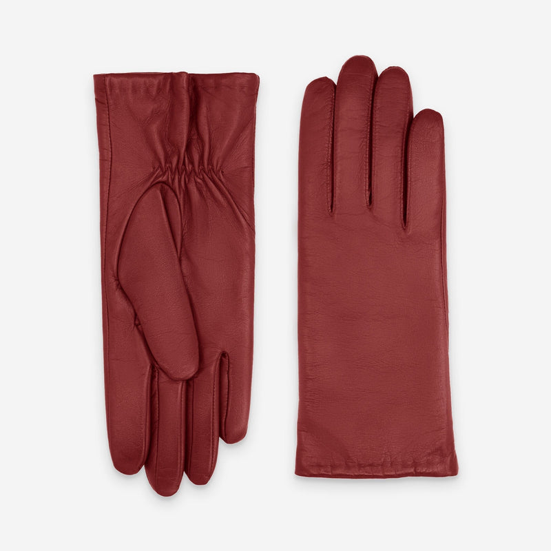 Gants cuir agneau-100% laine-20865TR Gants cuir standard femme Glove Story Rouge 6.5 