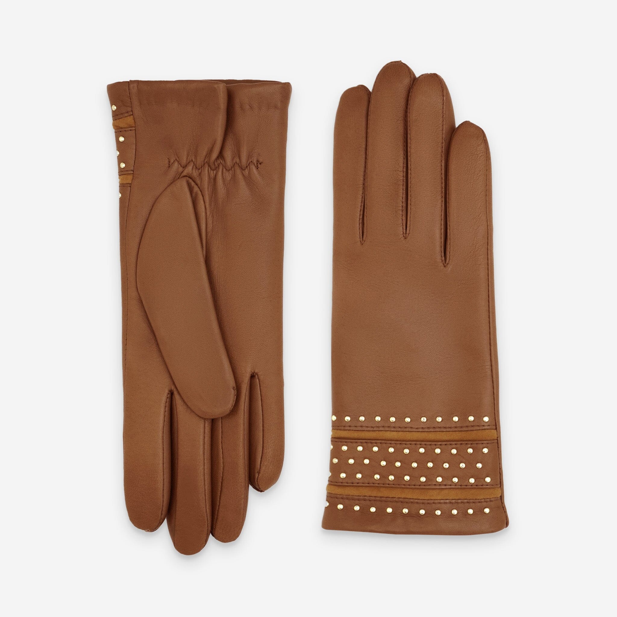 Gants cuir agneau-100% laine-21593TR Gants cuir femme prestige Glove Story Cork 6.5 