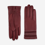 Gants cuir agneau-100% laine-21593TR Gants cuir femme prestige Glove Story Lie De Vin 6.5 