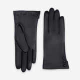 Gants cuir agneau-100% laine-61047TR Gants cuir standard femme Glove Story Noir 6.5 