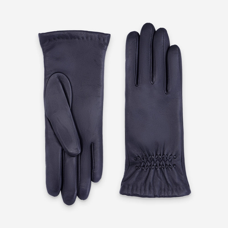 Gants cuir agneau-100% laine-61051TR Gants cuir standard femme Glove Story Deep Blue 6.5 