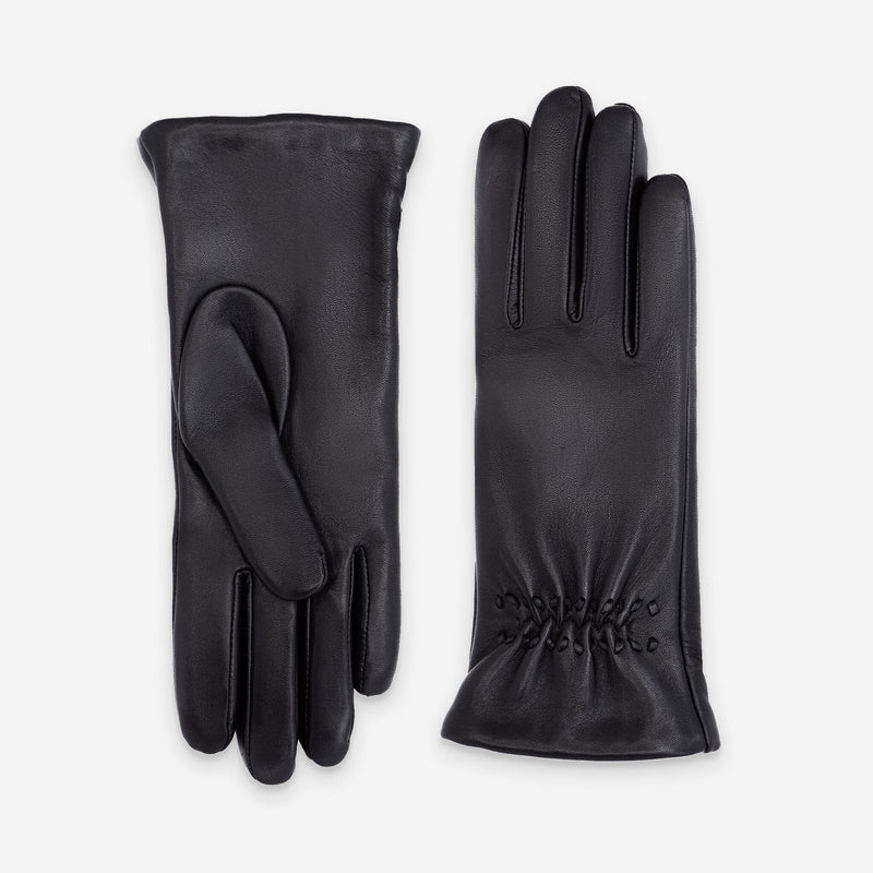 Gants cuir agneau-100% laine-61051TR Gants cuir standard femme Glove Story Noir 6.5 