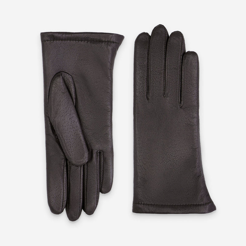 Gants cuir agneau-100% polyester (polaire)-20867PO Gants cuir standard femme Glove Story Choco 6.5 