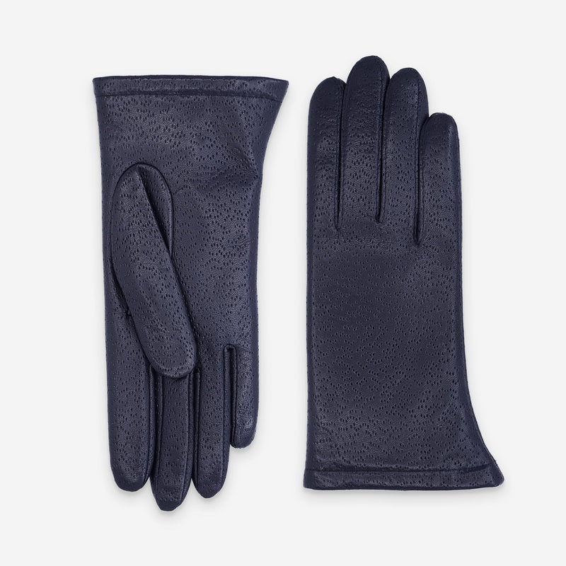 Gants cuir agneau-100% polyester (polaire)-20867PO Gants cuir standard femme Glove Story Deep Blue 6.5 