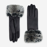 Gants cuir agneau-100% polyester (polaire)-61050PO Gants cuir standard femme Glove Story Noir 6.5 