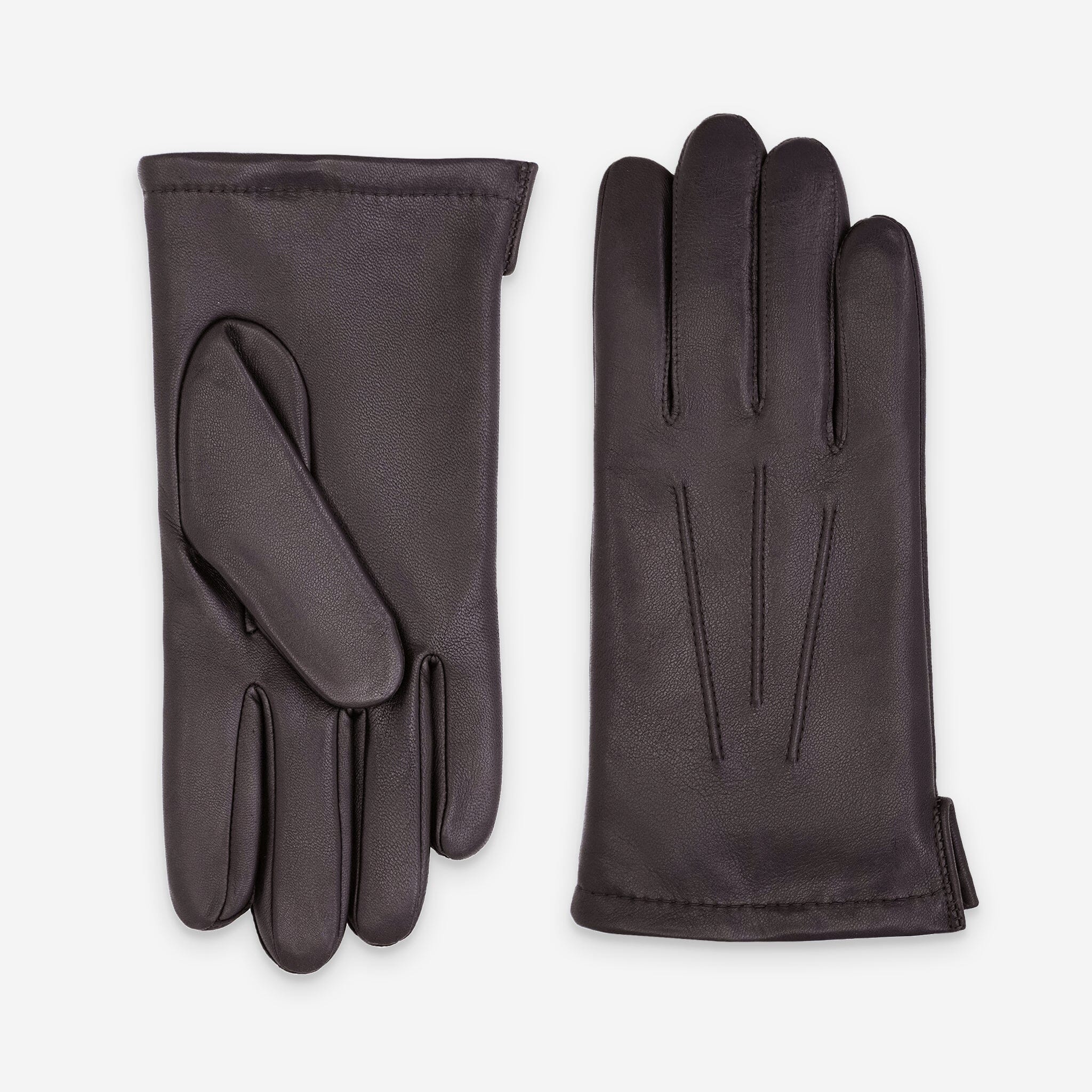 Gants cuir agneau-100% polyester (polaire)-62006PO Gants cuir standard homme Glove Story Brun 7.5 