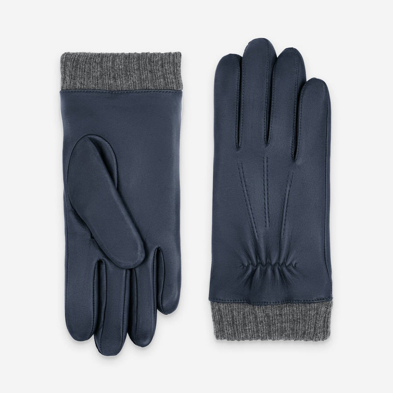 Gants cuir agneau-100% polyester (polaire)-70792PO Gants cuir sport homme Glove Story Aluminium 7.5 