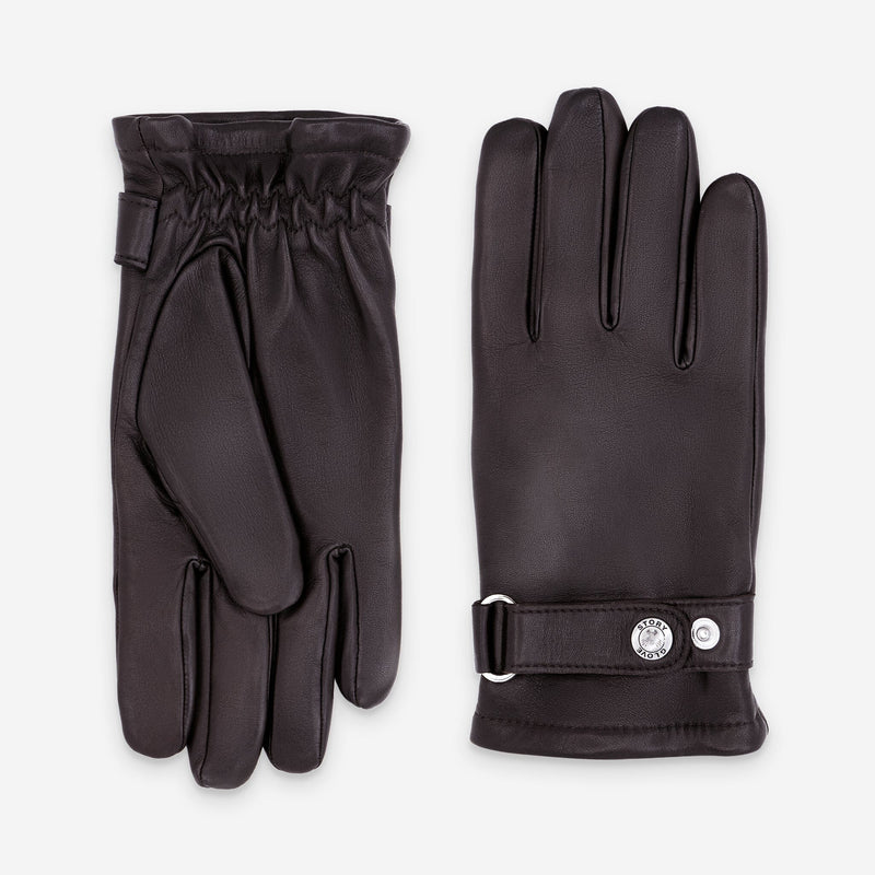 Gants cuir agneau-100% polyester (polaire)-72012PO Gants cuir sport homme Glove Story Choco XXS 